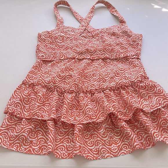 Banana Republic women’s tops Silk Tiered Blouse Orange size small - Picture 6 of 11